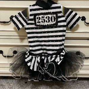 COPY - A wish come true black/white dance costume girls medium (MC).